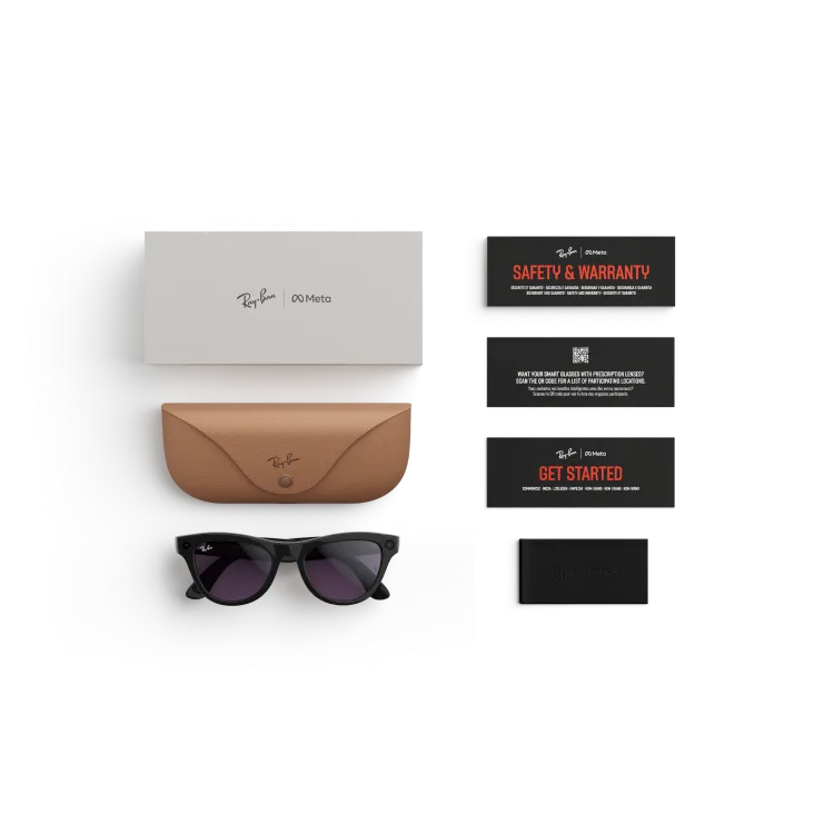 RAY-BAN META SKYLER - SHINY BLACK / TRANSITIONS LENS (GEN 2)