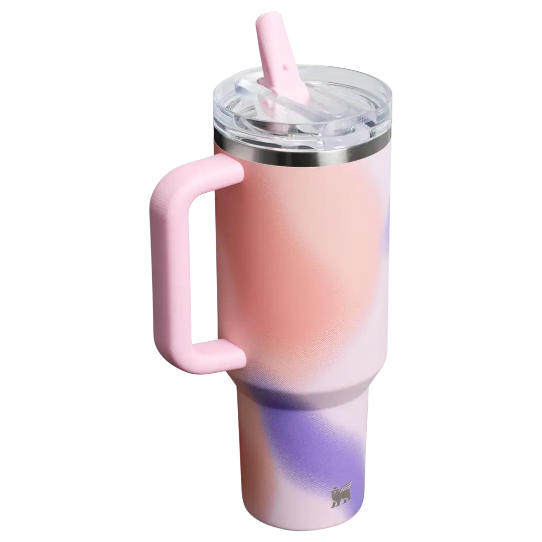 STANLEY THE NEW FREQUENCY QUENCHER PROTOUR FLIP STRAW TUMBLER ROSE PETAL MOTION