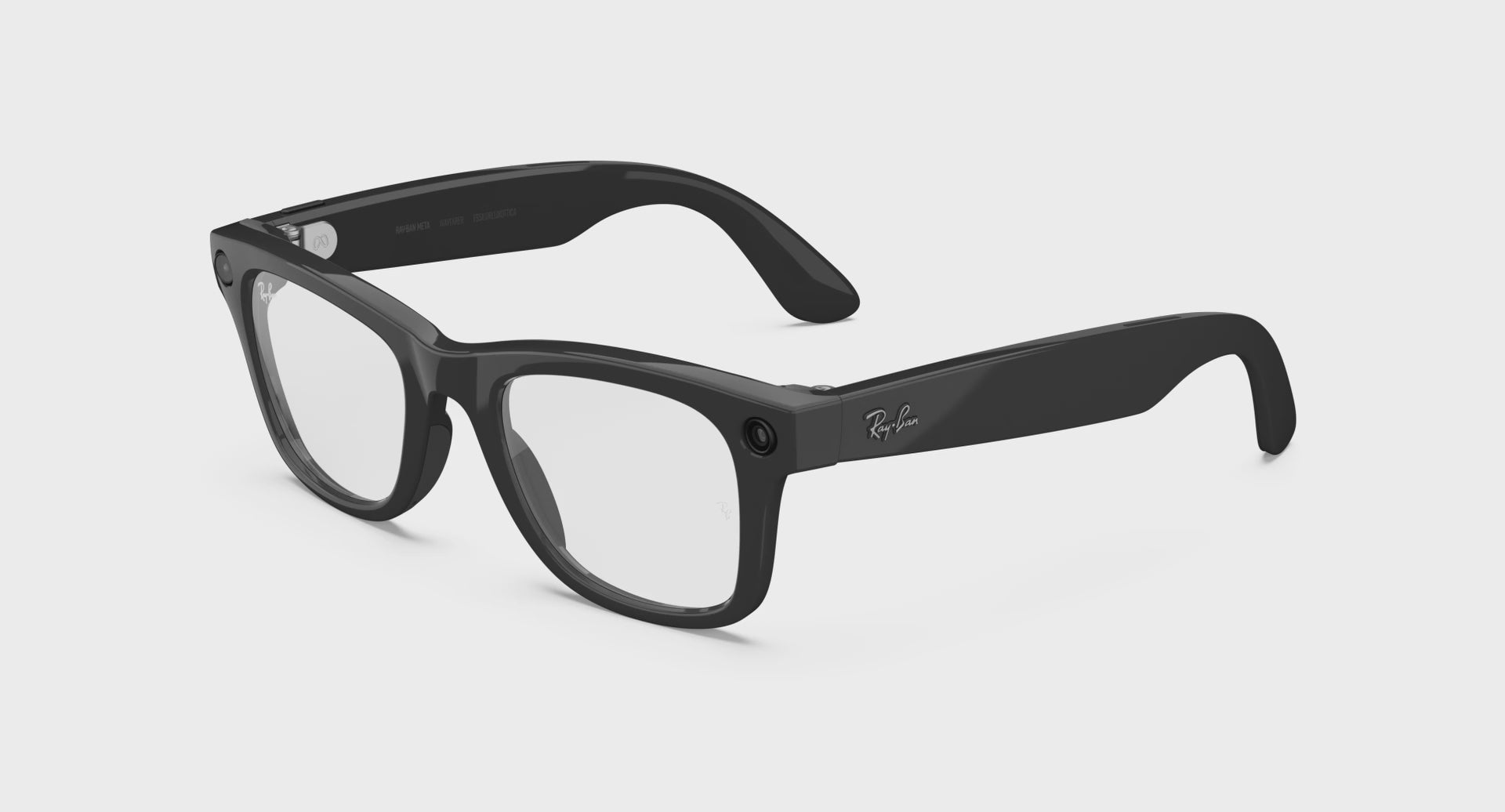 RAY-BAN META WAYFARER 'SHINY BLACK/CLEAR TO GRAPHITE GREEN TRANSITIONS®' - GEN 2